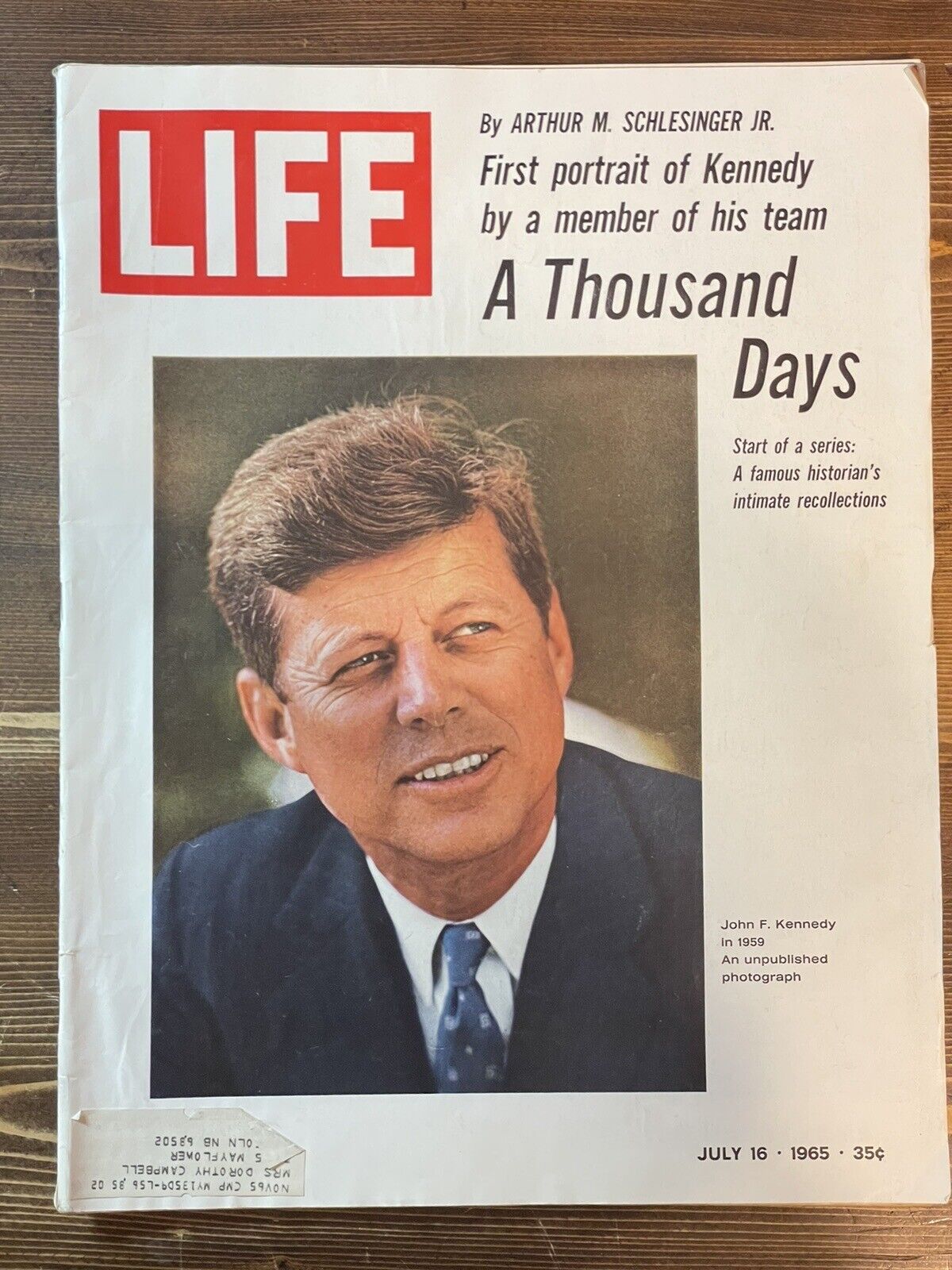 Vintage Life Magazine Back Issue July 16 1965 John F Kennedy