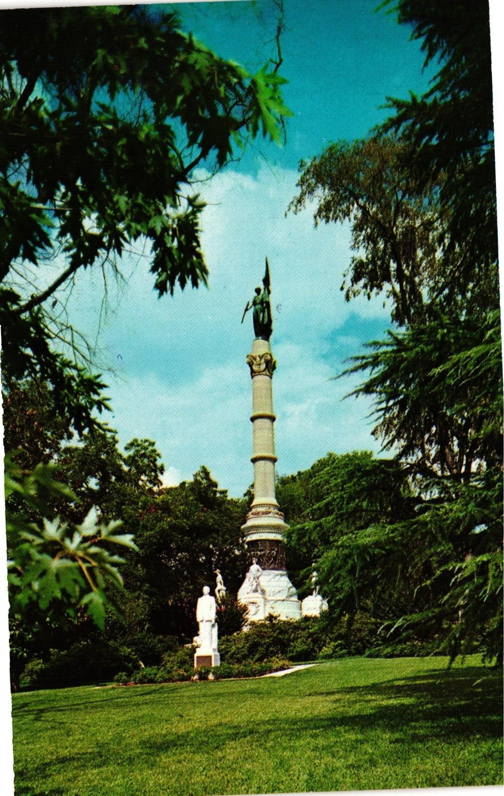 Confederate Monument Montgomery Alabama Vintage Postcard Unposted
