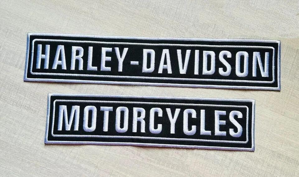 Harley Davidson Motorcycle Rockers Large Back Patch 15
