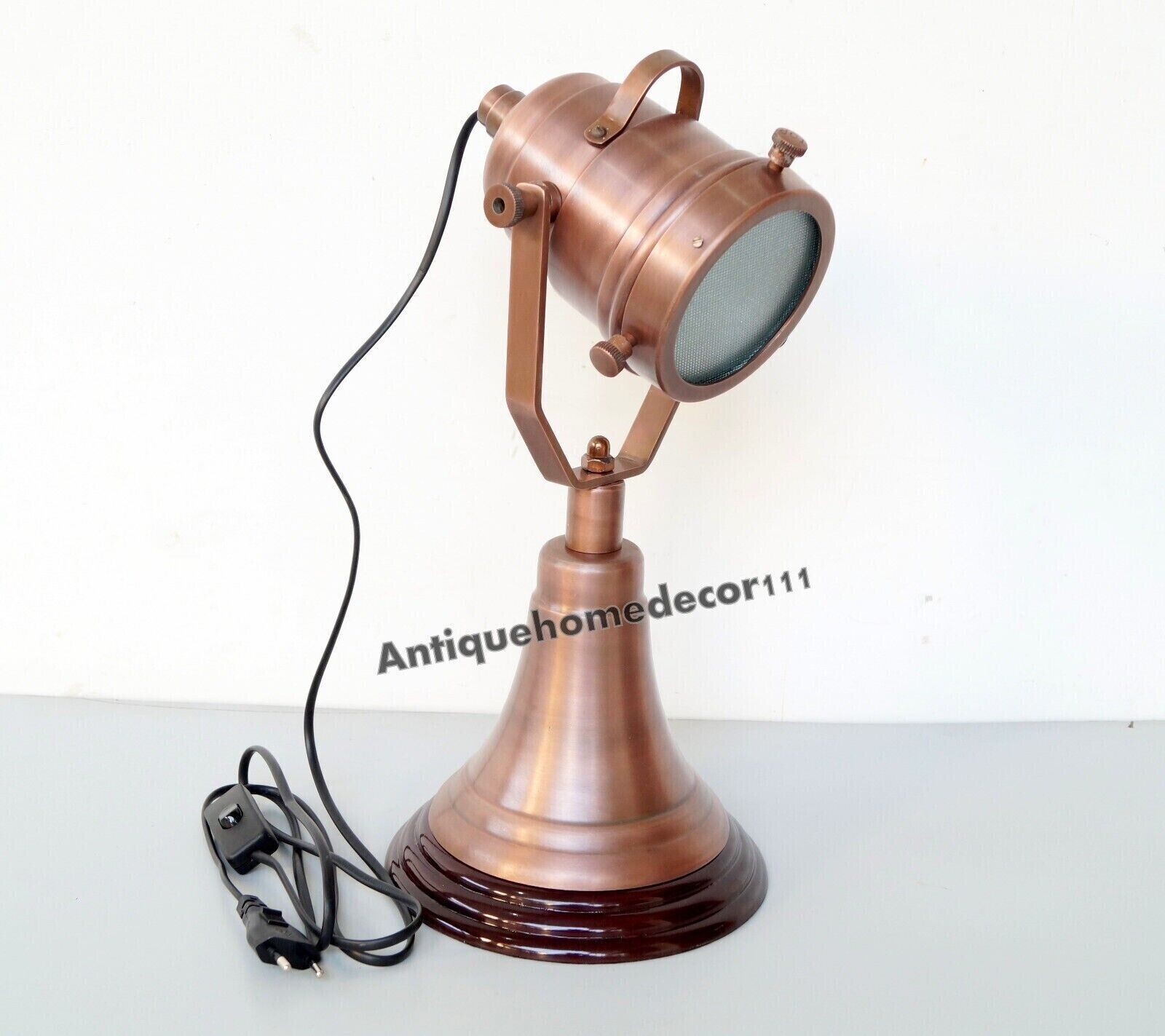 Thanksgiving Vintage marine antique copper desk spotlight table lamp nautical