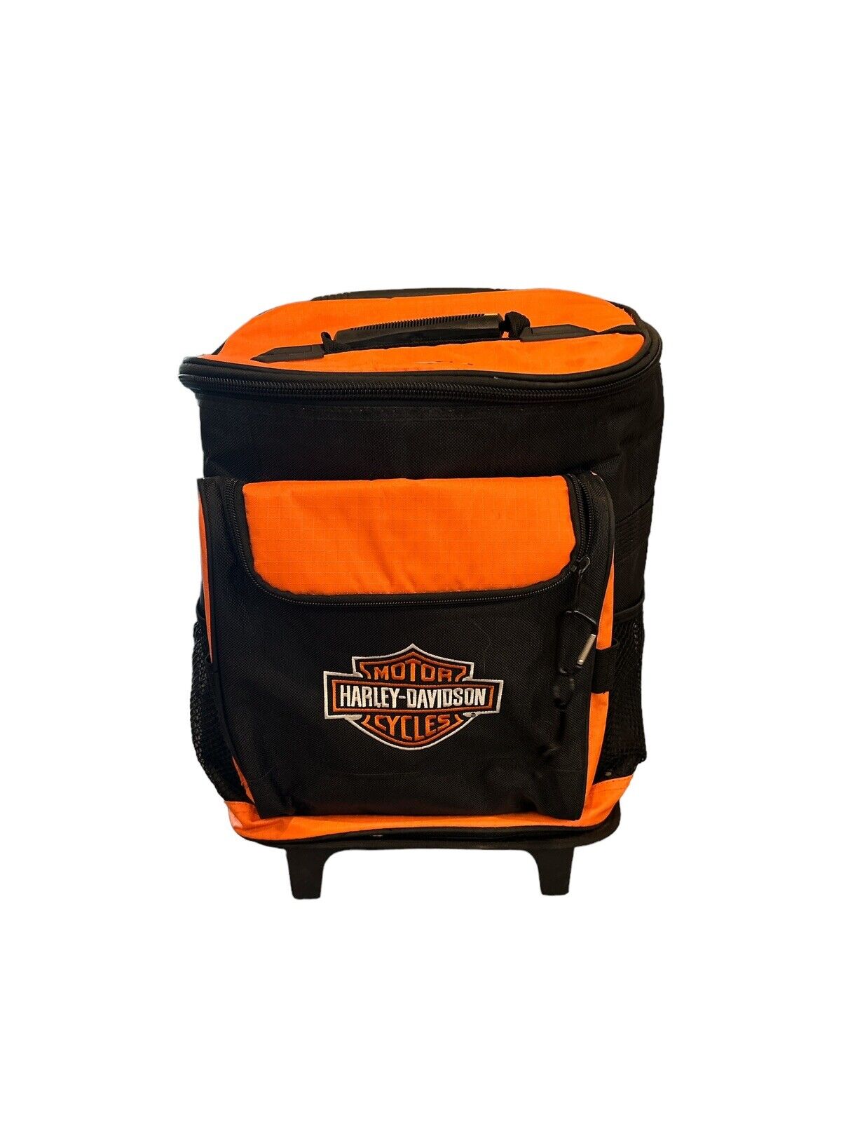 Harley Davidson Insulated Portable Cooler Travel Backpack Bag w/ Wheels Rolls