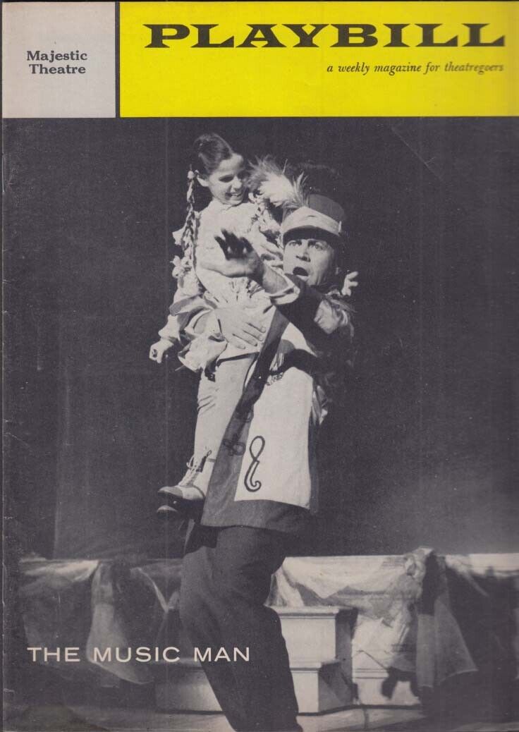 PLAYBILL The Music Man 1/5 1959 Robert Preston Barbara Cook 1st run
