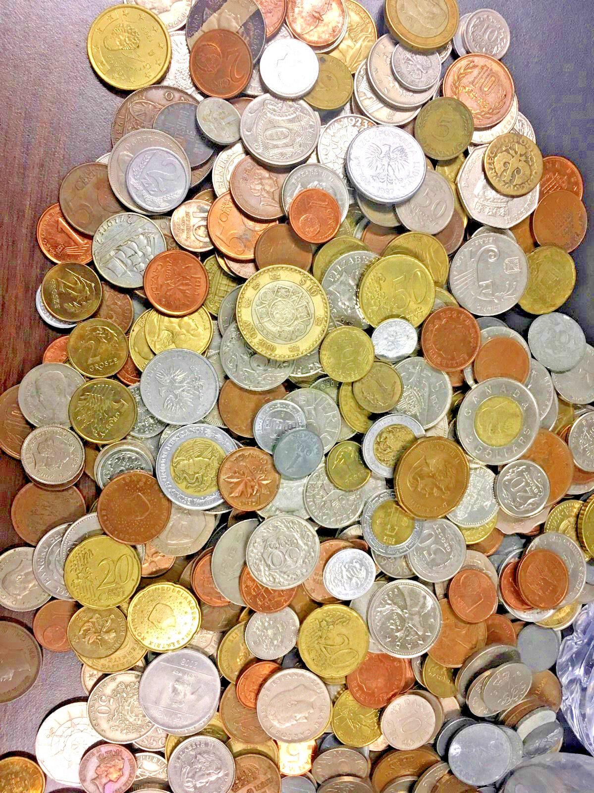 Bulk Lot 25 FOREIGN WORLD COINS No Duplicates in each Lots...