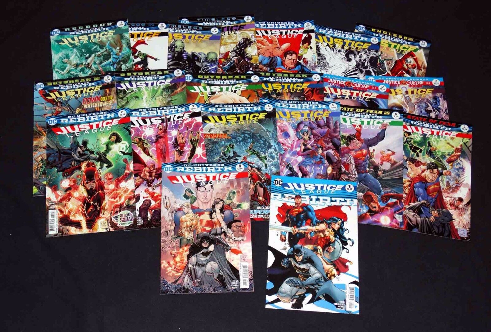 Justice League #1-20+ Complete Rebirth Set 1st Prints VF/NM 2016 DC Comics