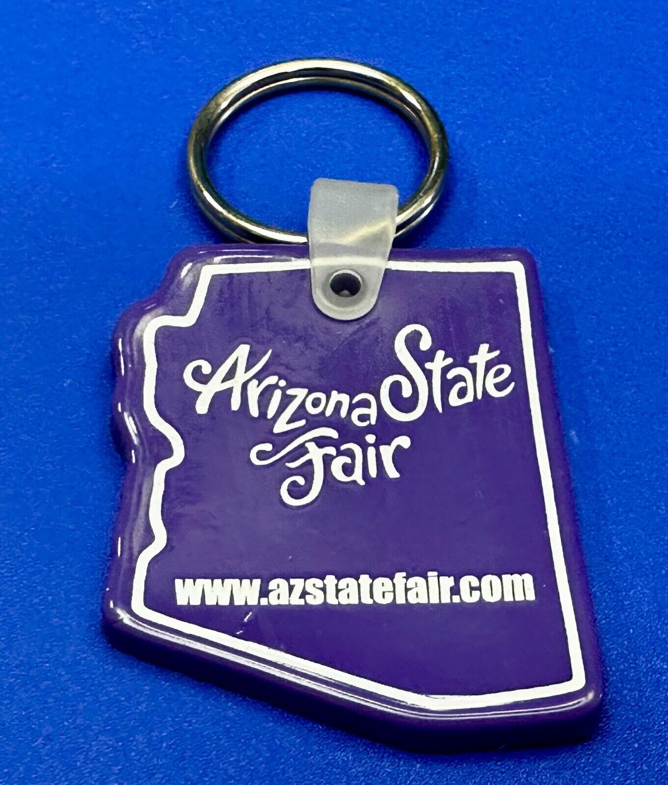 Arizona State Fair Purple Souvenir Keychain Key Ring Chain