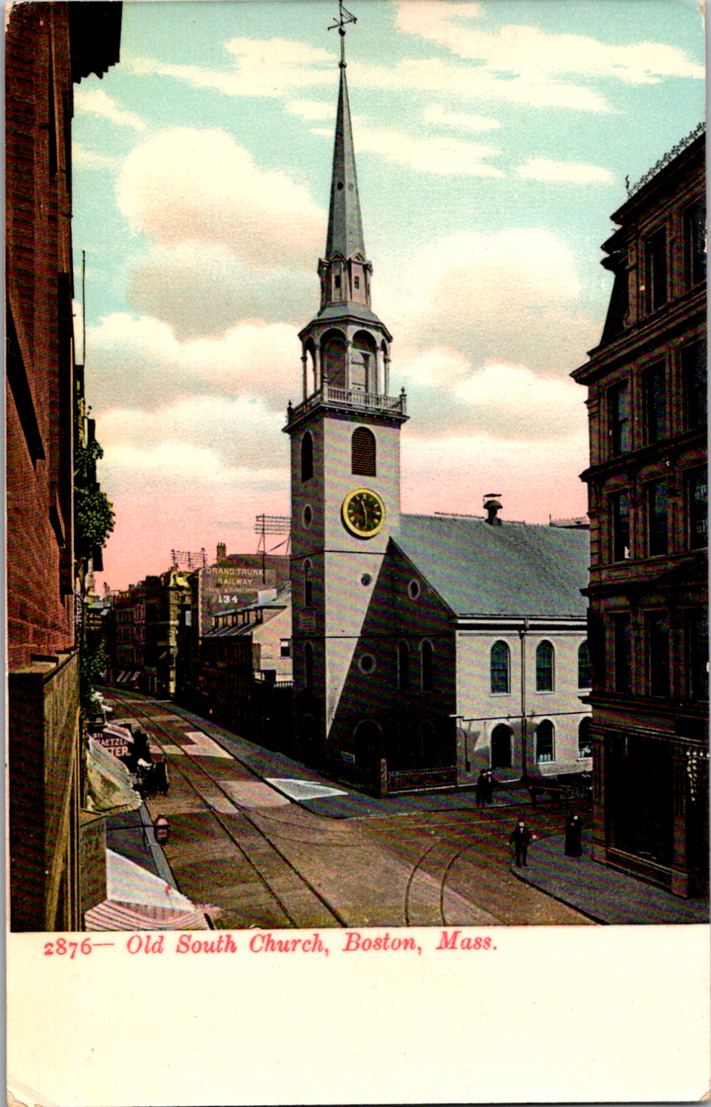Vintage C. 1906 Old South Church Boston Massachusetts MA Postcard United Christ