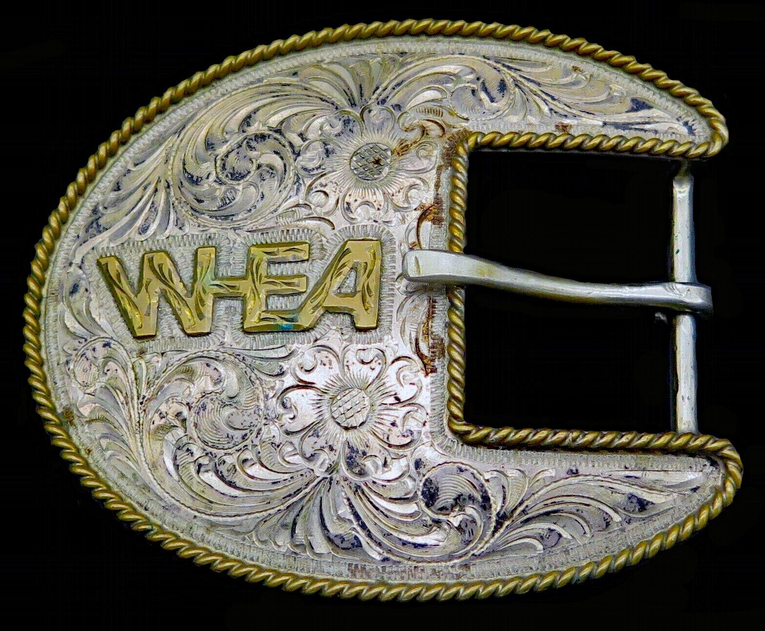 WHEA Western Horsemans Exibitors Association Broken Horn Ranger Belt Buckle