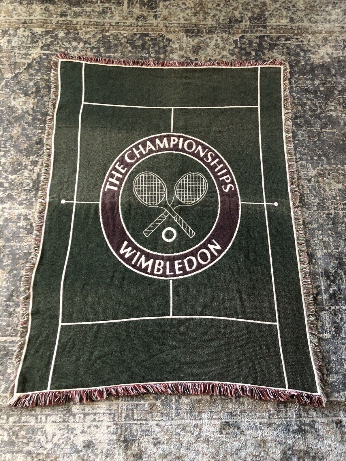 RARE Vintage Wimbledon Blanket