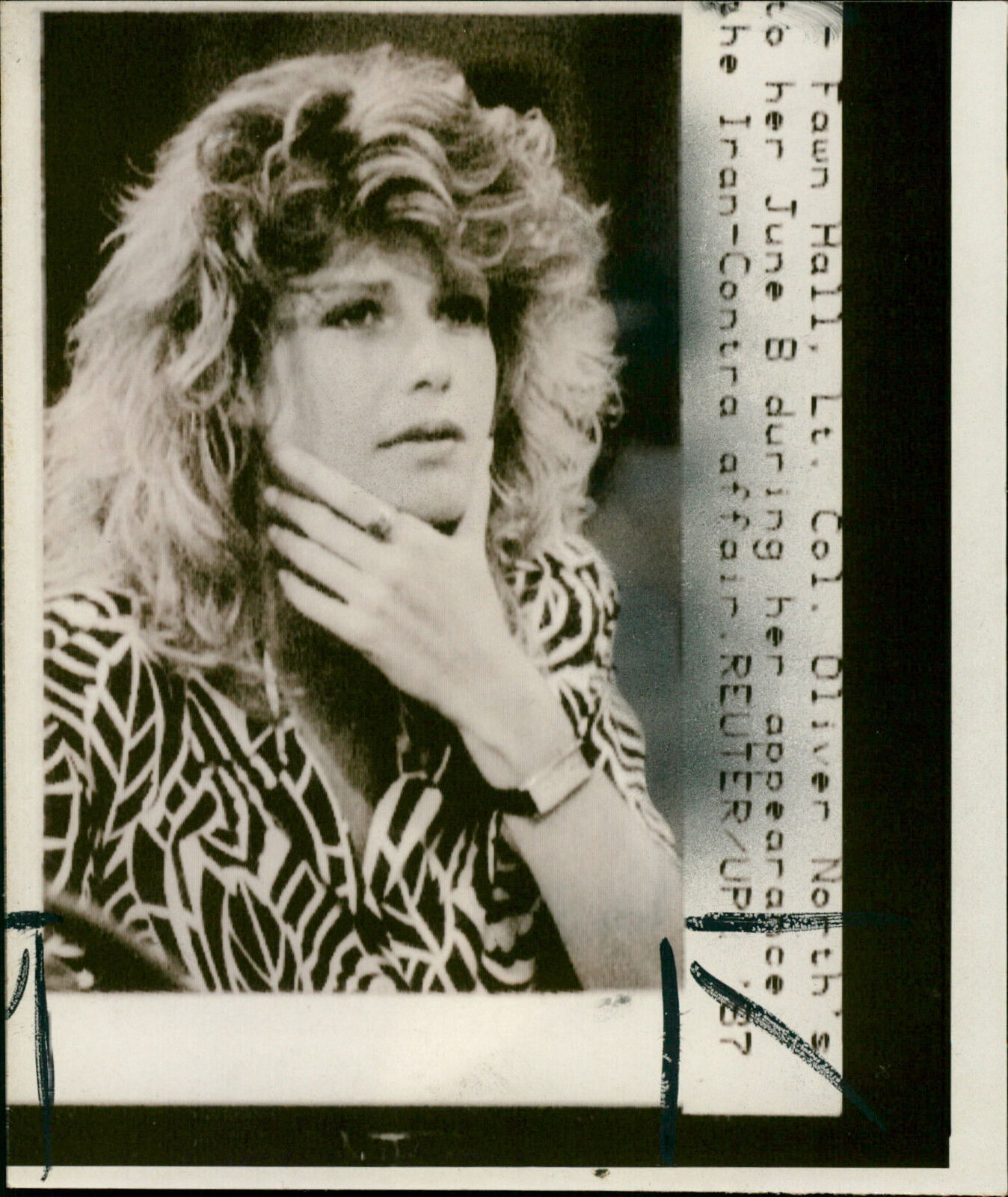 Fawn Hall, Lieutenant Colonel Oliver North\'s se... - Vintage Photograph 4326151