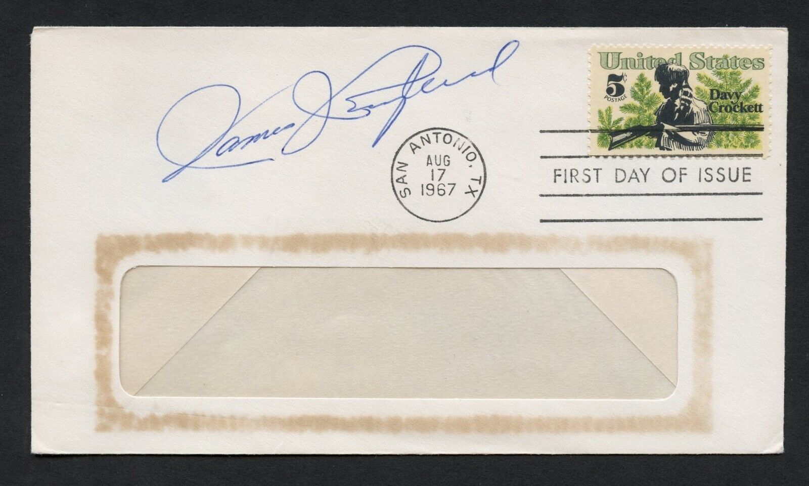 James J. England signed autograph auto First Day Cover WWII ACE USAAF