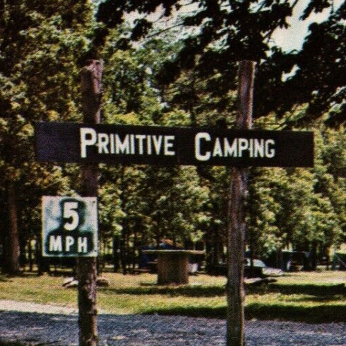 Primitive Camping Amishville, USA Elkhart County, Indiana Vintage Postcard UNP