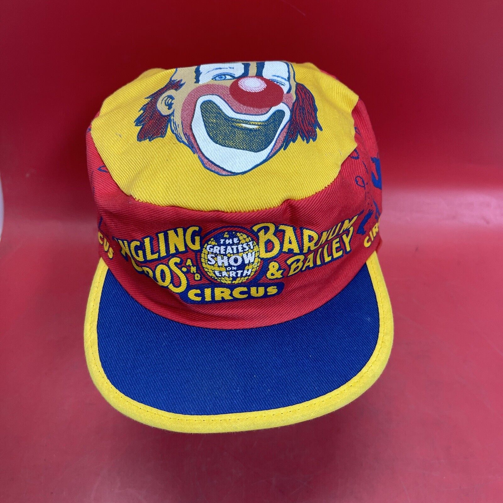 Vintage Ringling Bros Barnum & Bailey Circus - Adjustable Pillbox Hat 70’s-80’s