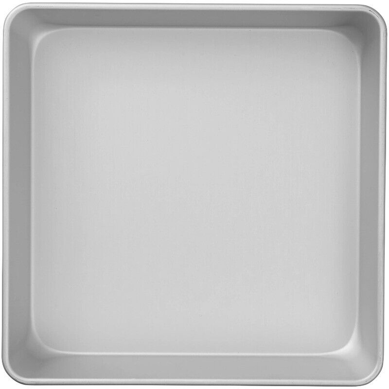 Wilton Performance Pans Aluminum Square Cake and Brownie Pan, 10-inch, Silver