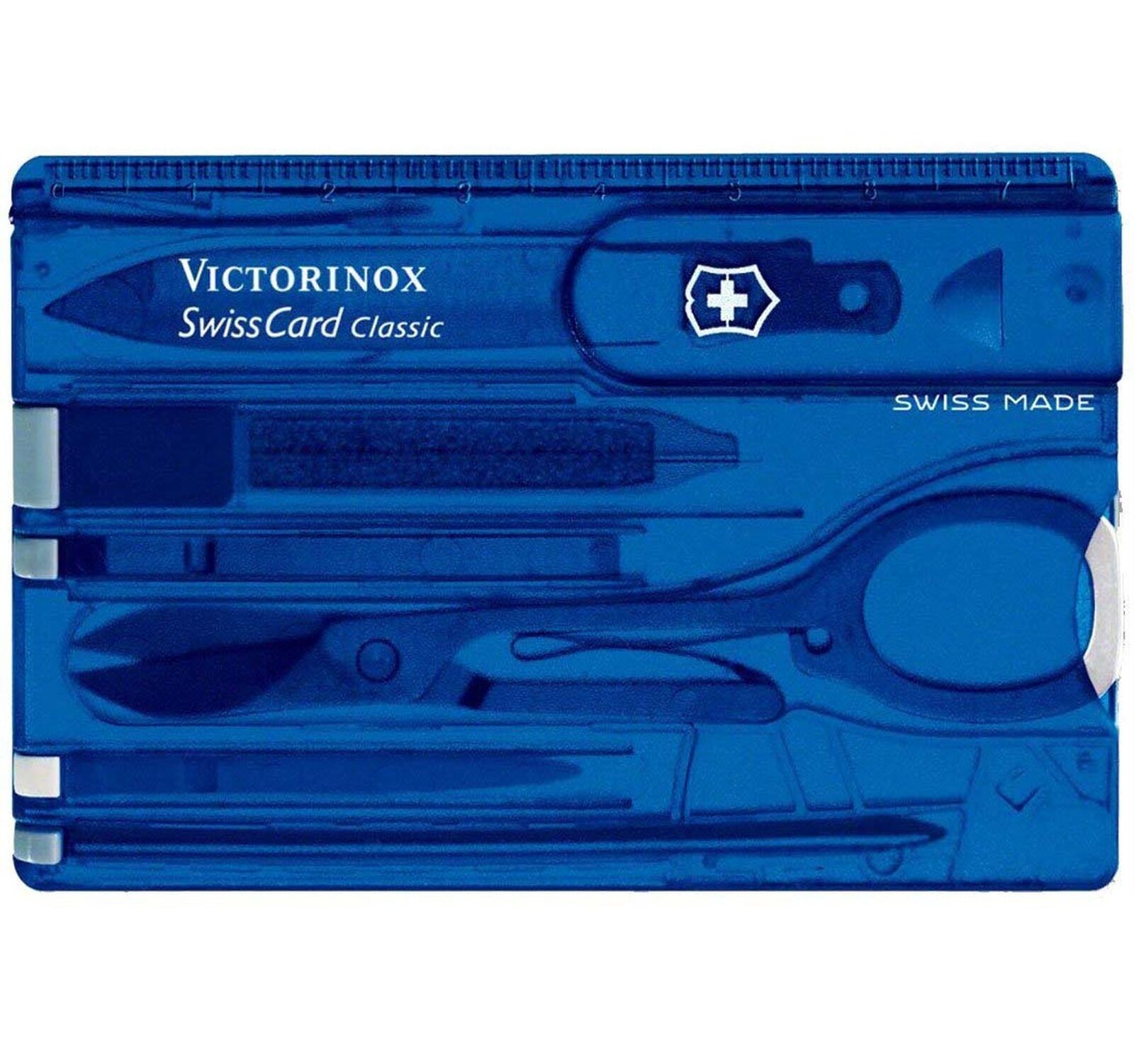 Victorinox Swiss Card Translucent Blue Blister Pack 0.7122.T2B1