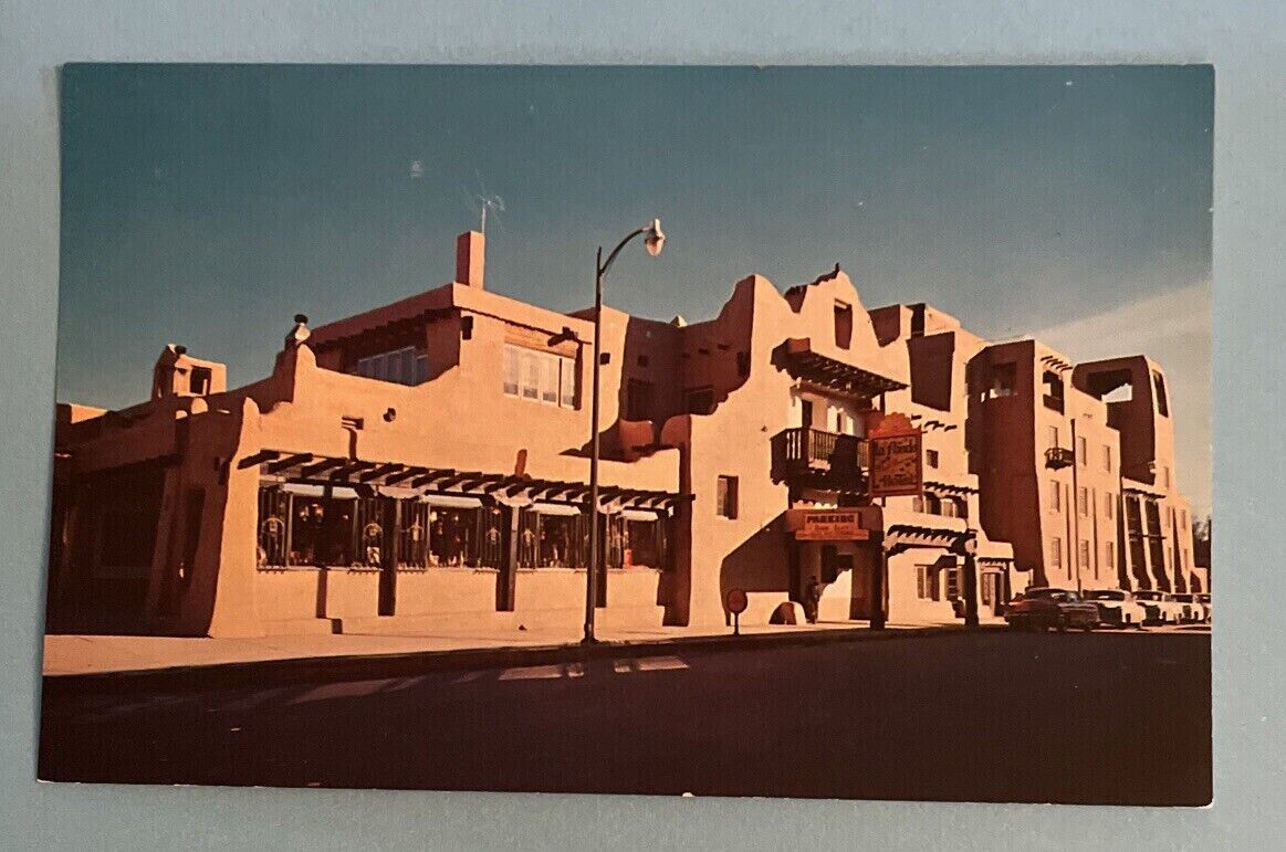 SANTA FE New Mexico NM La Fonda Motel Vintage PETLEY Postcard
