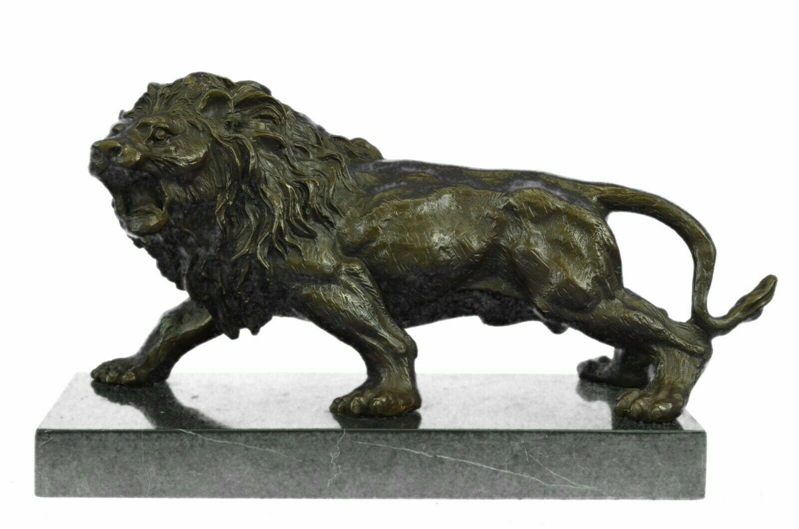 BRONZE LION SCULPTURE BY BARYE BRONZE SCULPTURE FIGURINE STATUES MASTERPIECE ART
