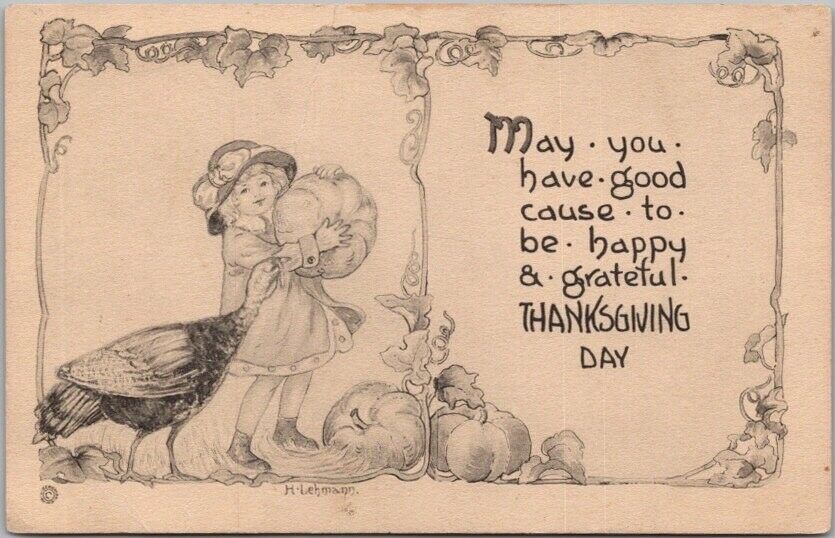 1910s THANKSGIVING Postcard \