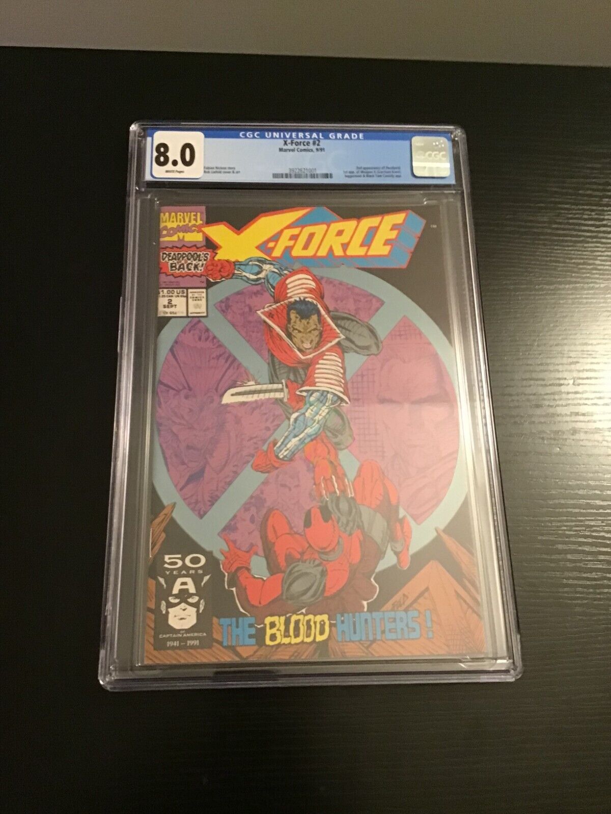 X-Force #2 (2nd appearance of Deadpool) CGC 8.0