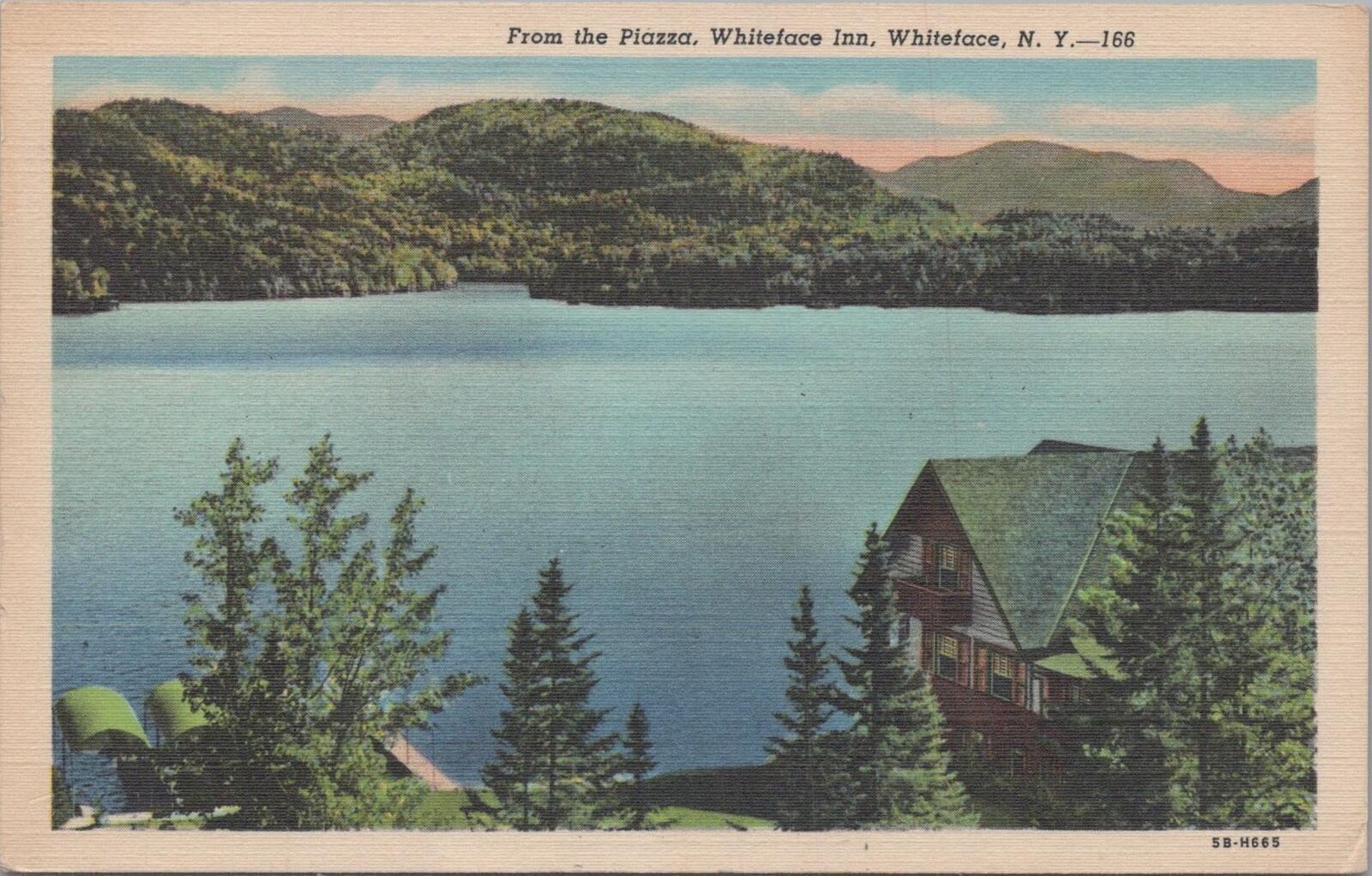 Postcard From the Piazza Whiteface inn Whiteface NY 