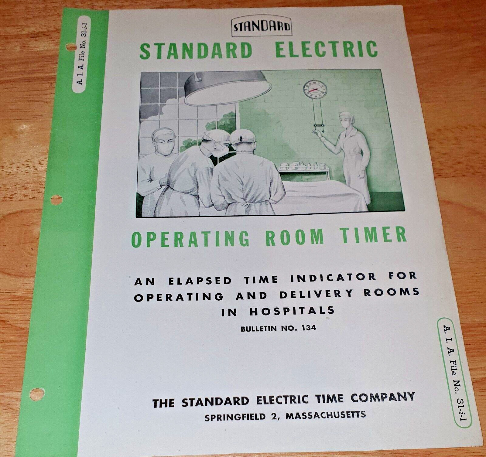STANDARD ELECTRIC TIME CO SPRINGFIELD, MA   1940's