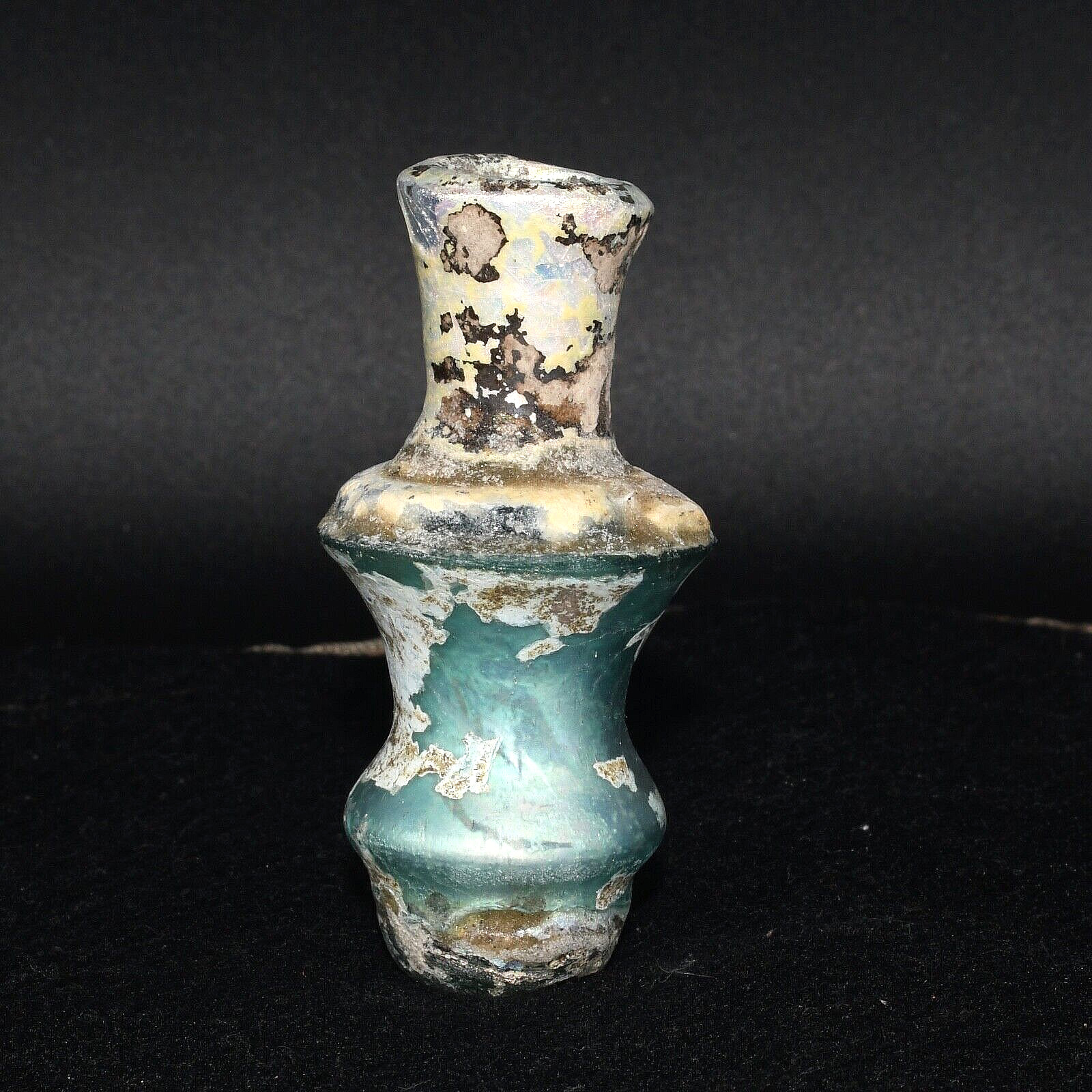 Ancient Roman Glass Bottle with Incredible Patina Circa 1st - 2nd Century