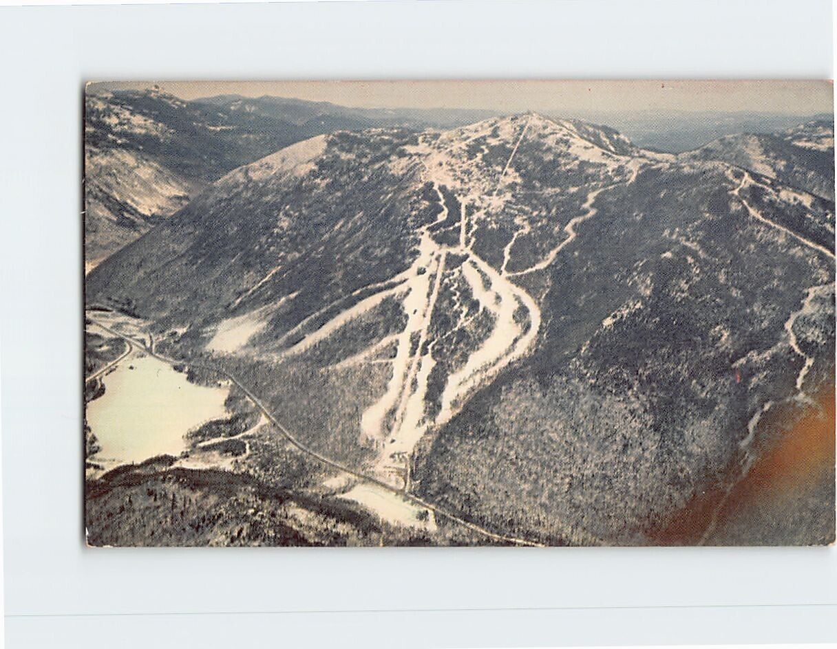 Postcard Winter Ski-Land Cannon Mountain Aerial Tramway New Hampshire USA