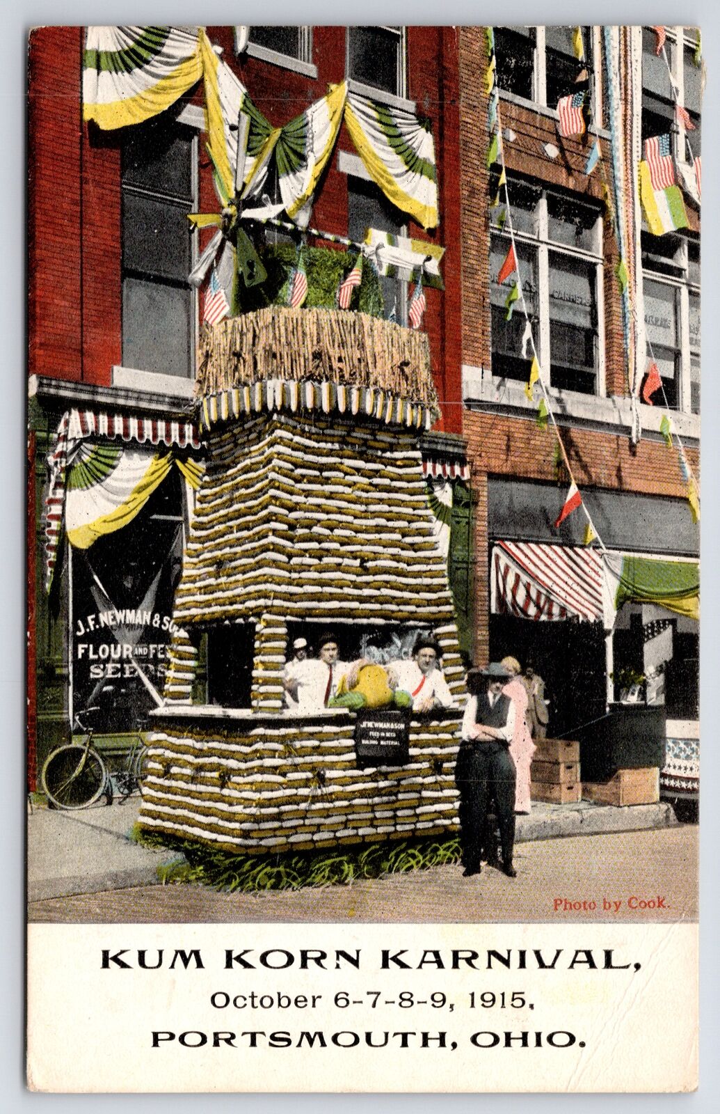 Portsmouth Ohio~Our Kum Korn Karnival~JF Newman & Son Flour & Feed~Seeds 1915