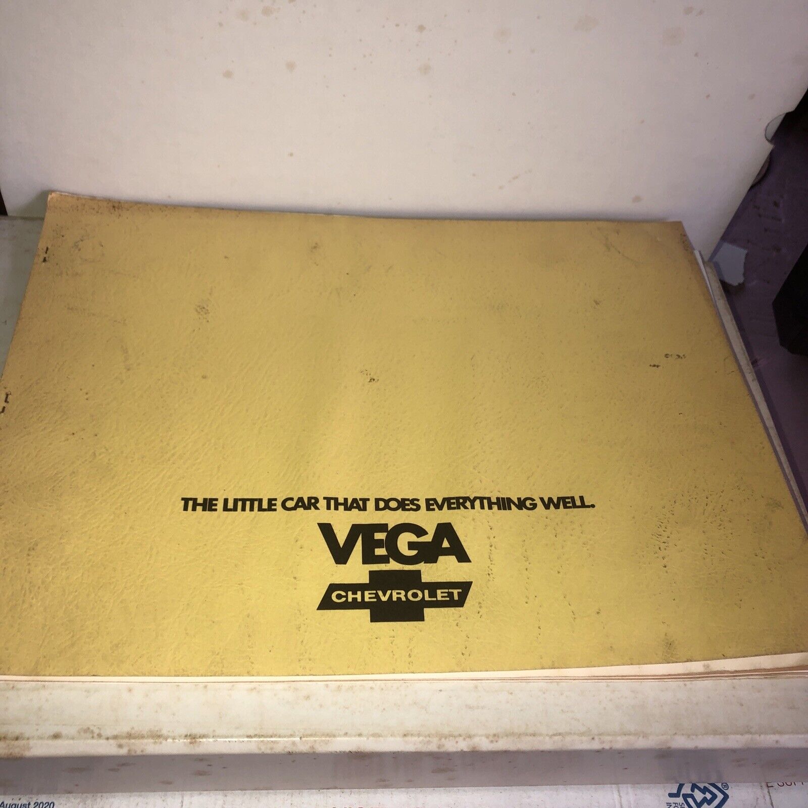1971 Chevy Vega dealership newspaper MAT service book