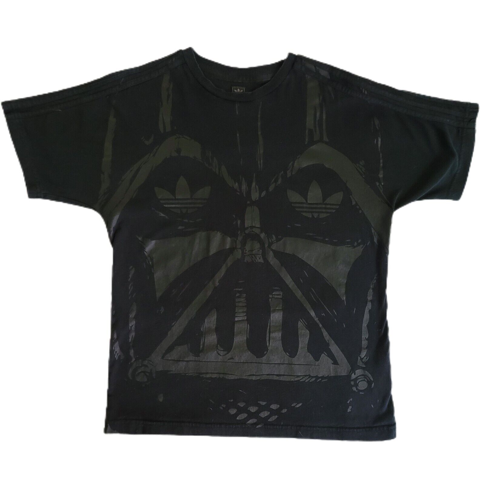RARE Vintage 2009 Star Wars Adidas 1st Wave Black Darth Vader T-Shirt  Medium 