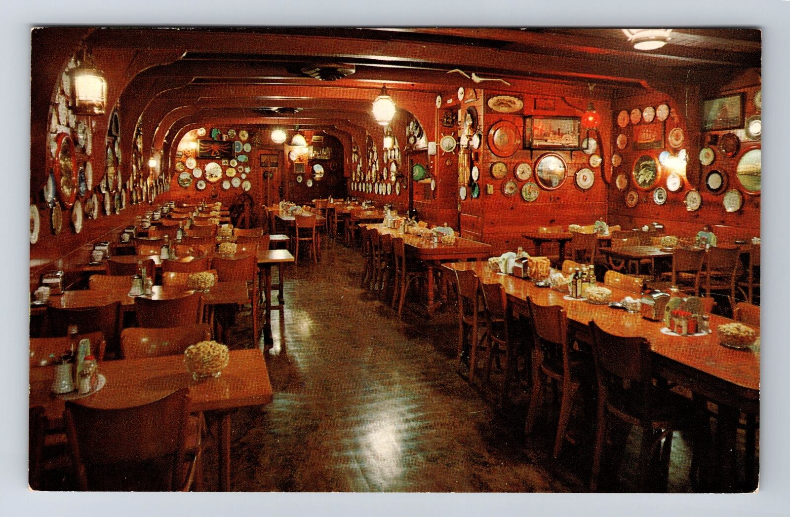 Portland OR-Oregon, the Oyster Bar Shellfish Restaurant Vintage History Postcard