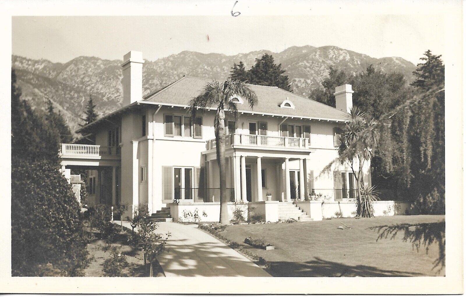 California Estate Photograph RPPC Real Photo Postcard Vtg 1940s Unposted