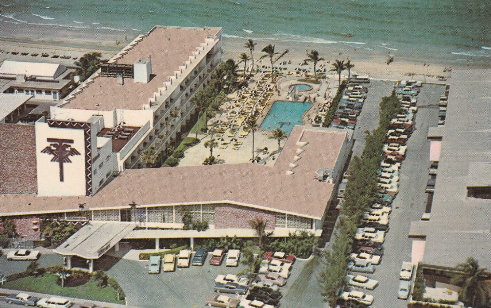 Vintage Postcard Thunderbird Hotel Miami Beach, Florida