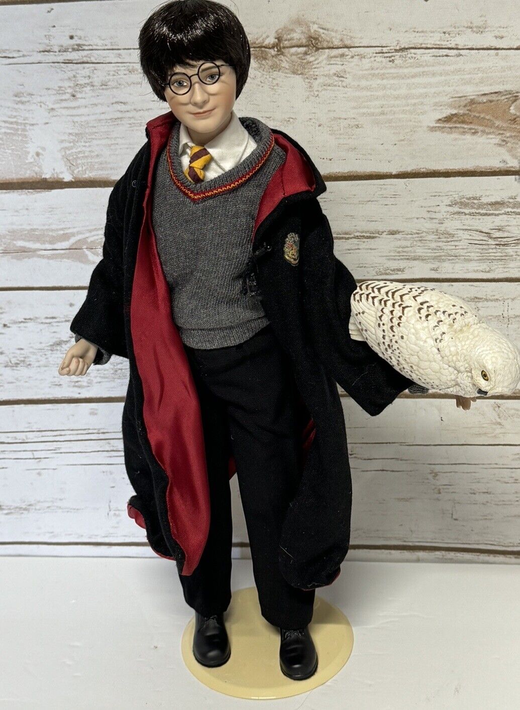 Rare Harry Potter And His Owl Hedwig Portrait Doll Figure Franklin Danbury Mint