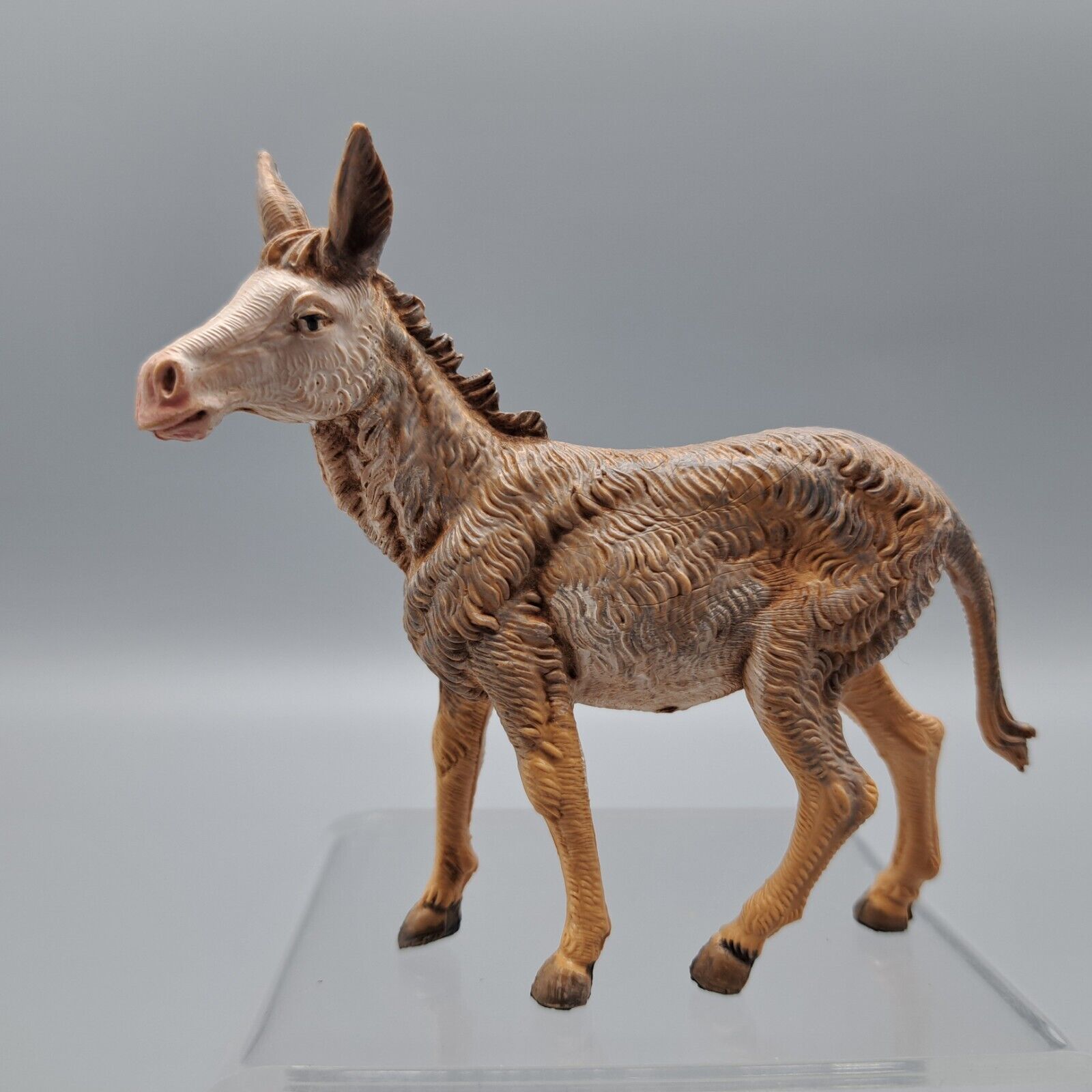 Vintage Fontanini Nativity Figurine Standing Donkey 5\