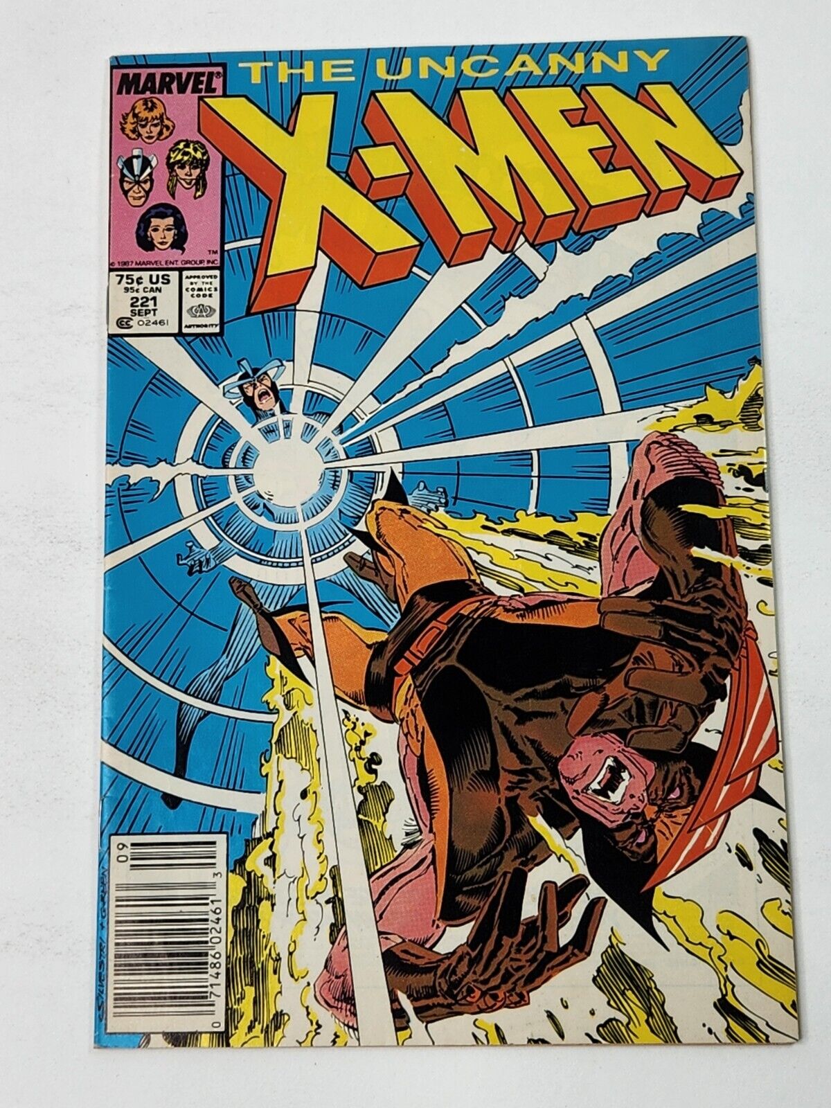 Uncanny X-Men 221 NEWSSTAND 1st Full App Mr. Sinister Copper Age 1987