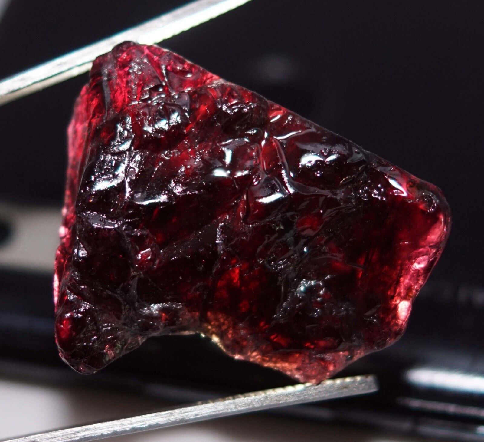 76.85 Ct EGL Certified Burmese Natural Crystal Red Ruby Rough Untreated Gemstone