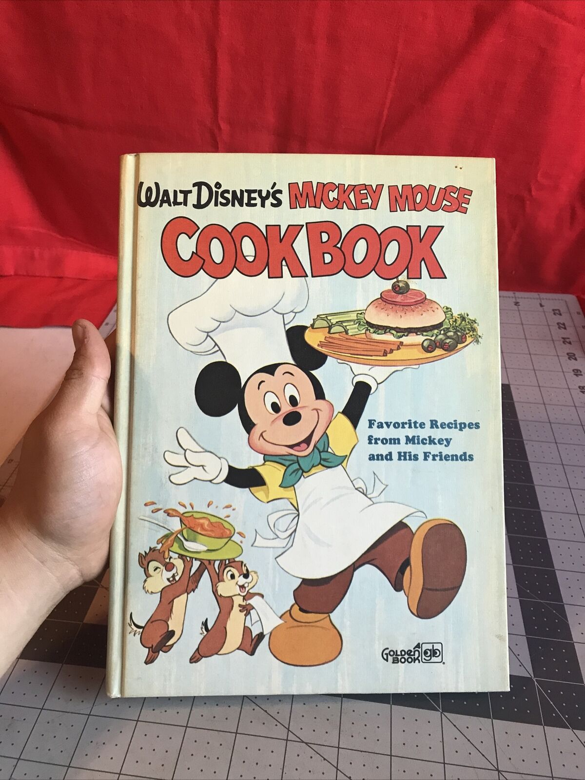 Vintage 1975 Walt Disney’s Mickey Mouse Cookbook Hardcover 
