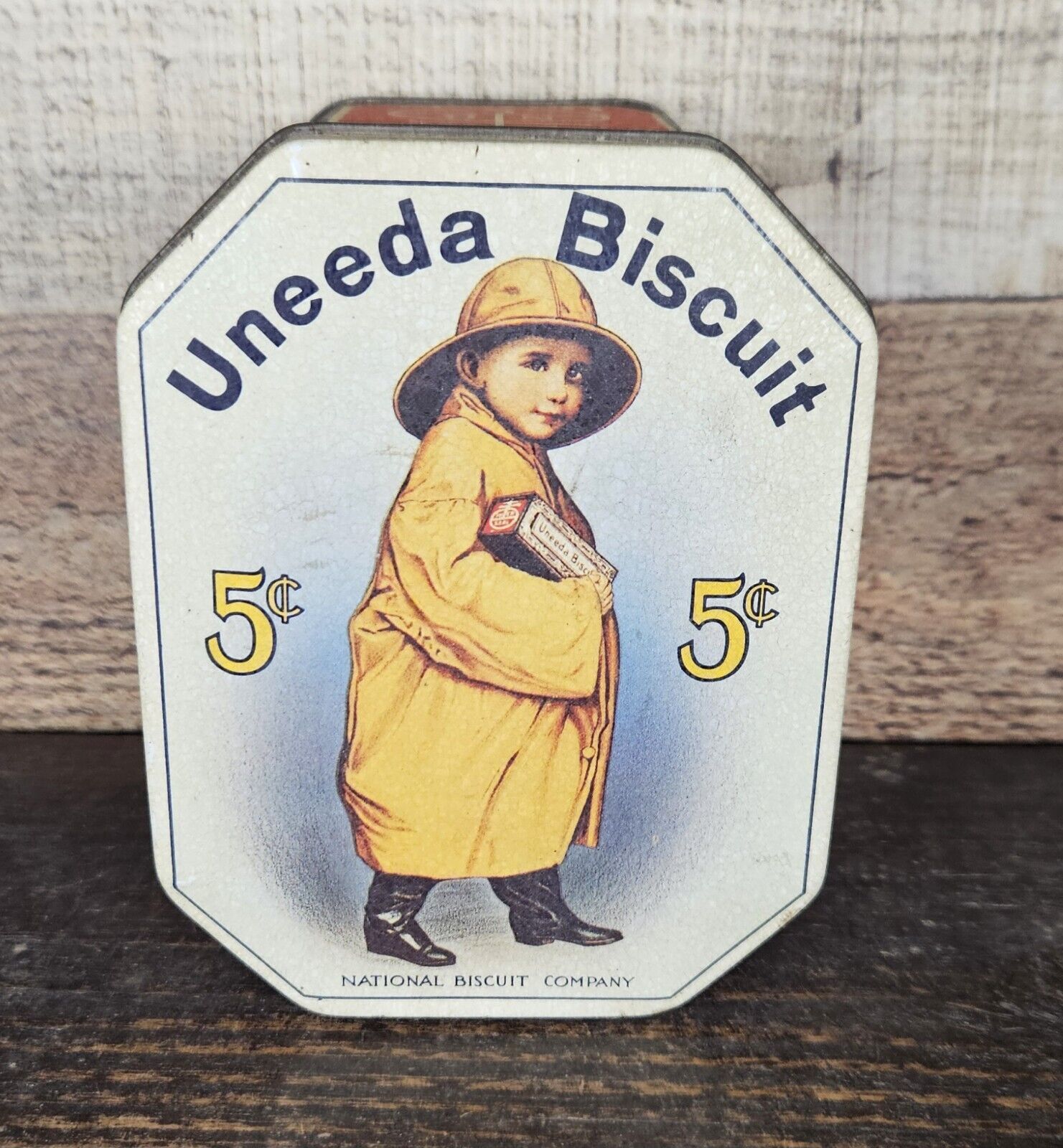 Vintage Uneeda Biscuit Tin - National Biscuit Company Nabisco