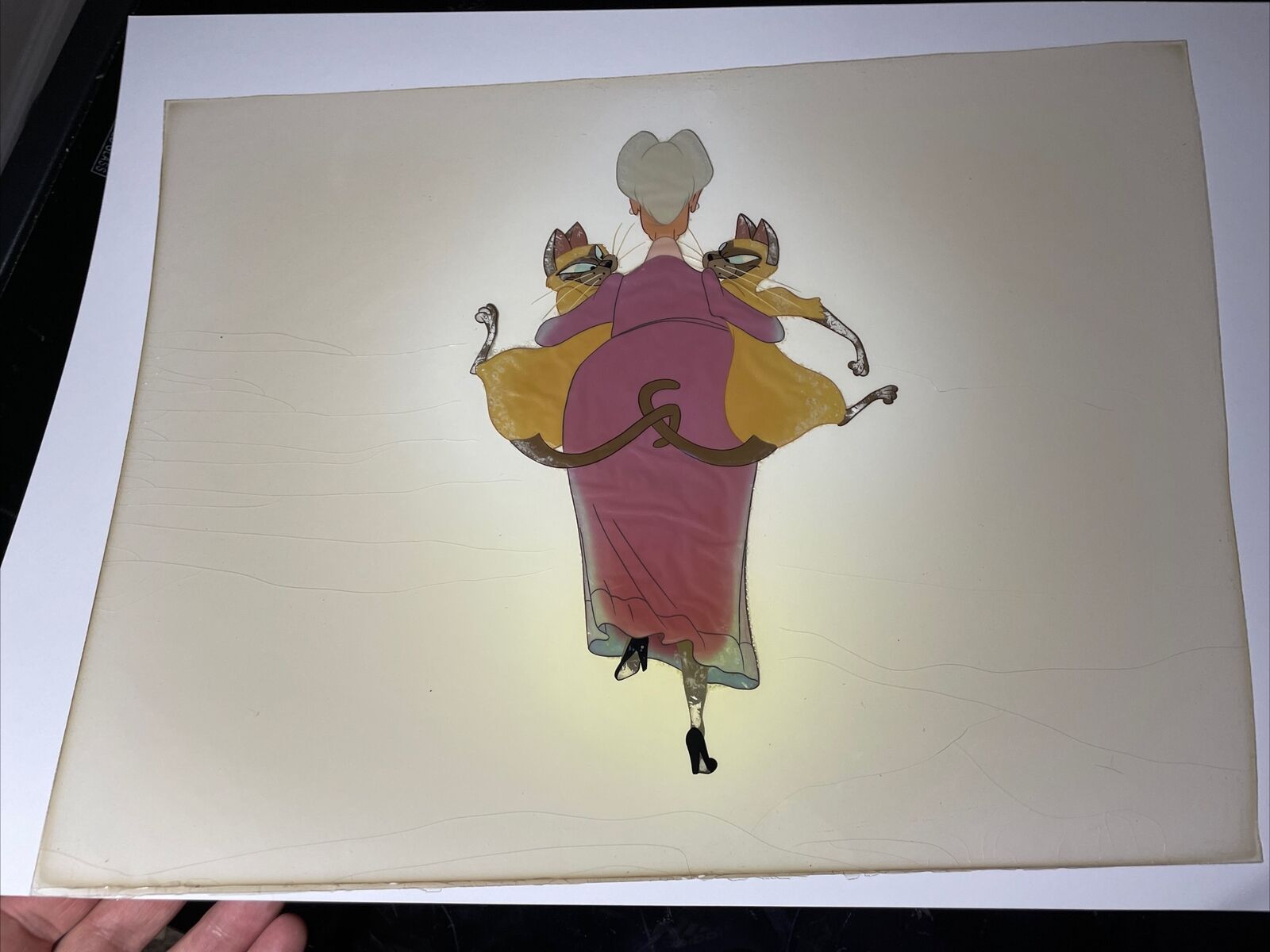 LADY AND THE TRAMP animation Cel Walt Disney Prod. Art ORIGINAL MODEL CEL X1