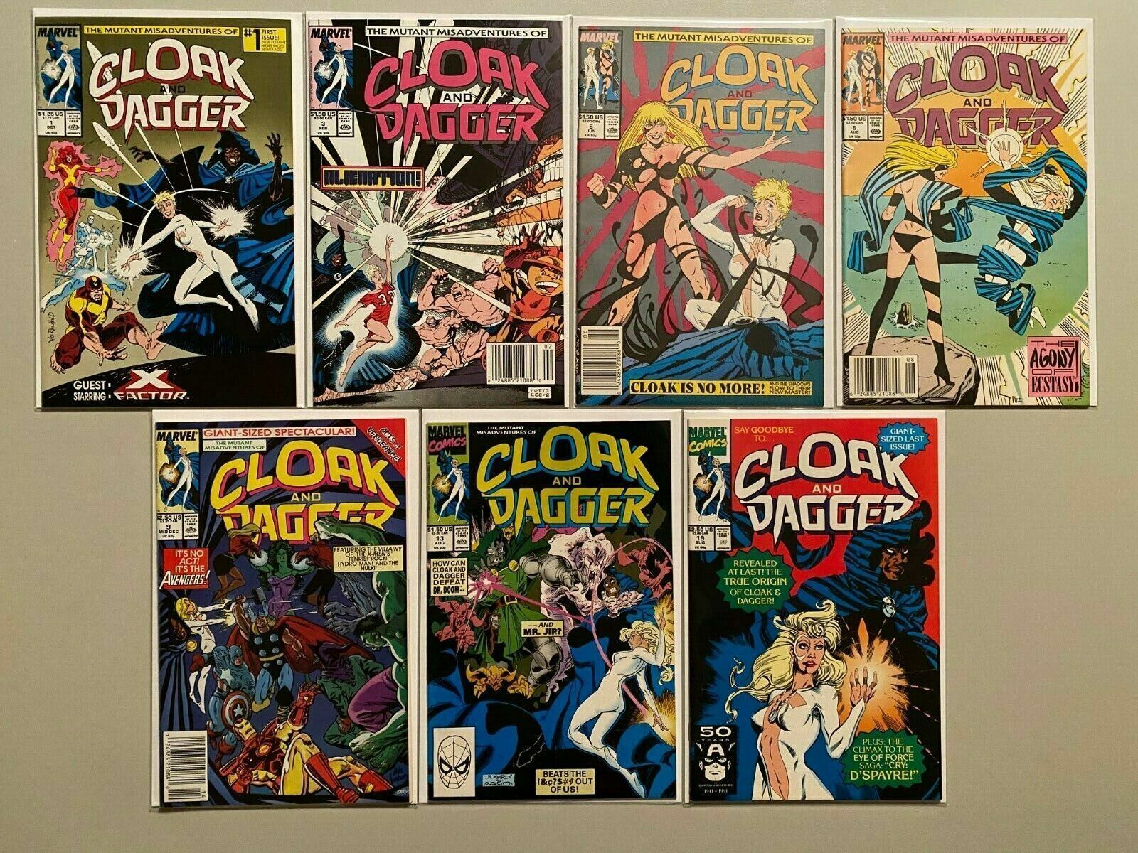 Cloak and Dagger lot (3rd series) 7 diff from:#1-19 8.0 VF (1988)