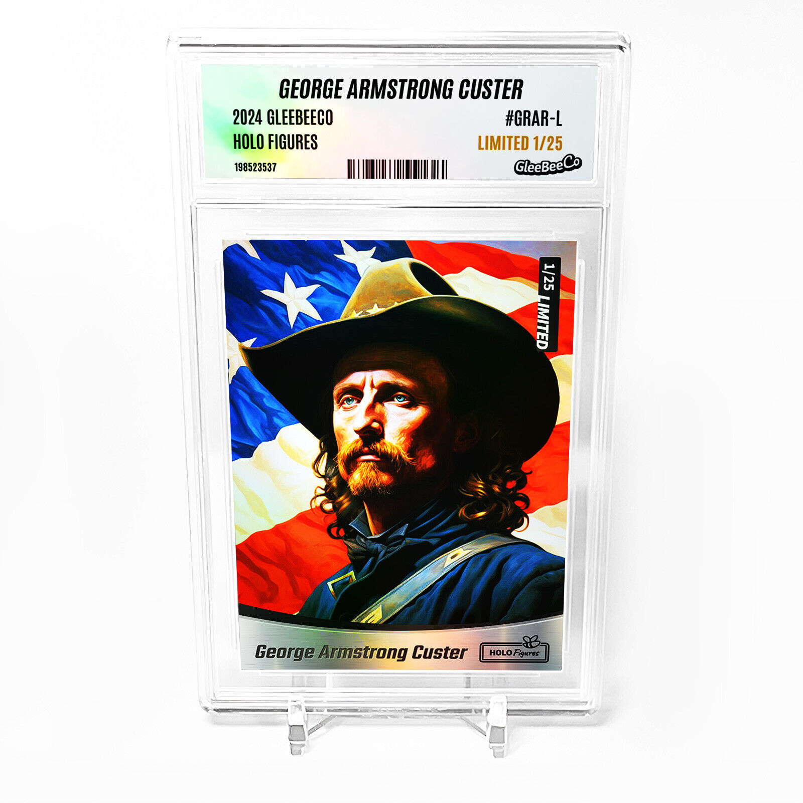 GEORGE ARMSTRONG CUSTER America Card 2024 GleeBeeCo Holographic #GRAR-L /25