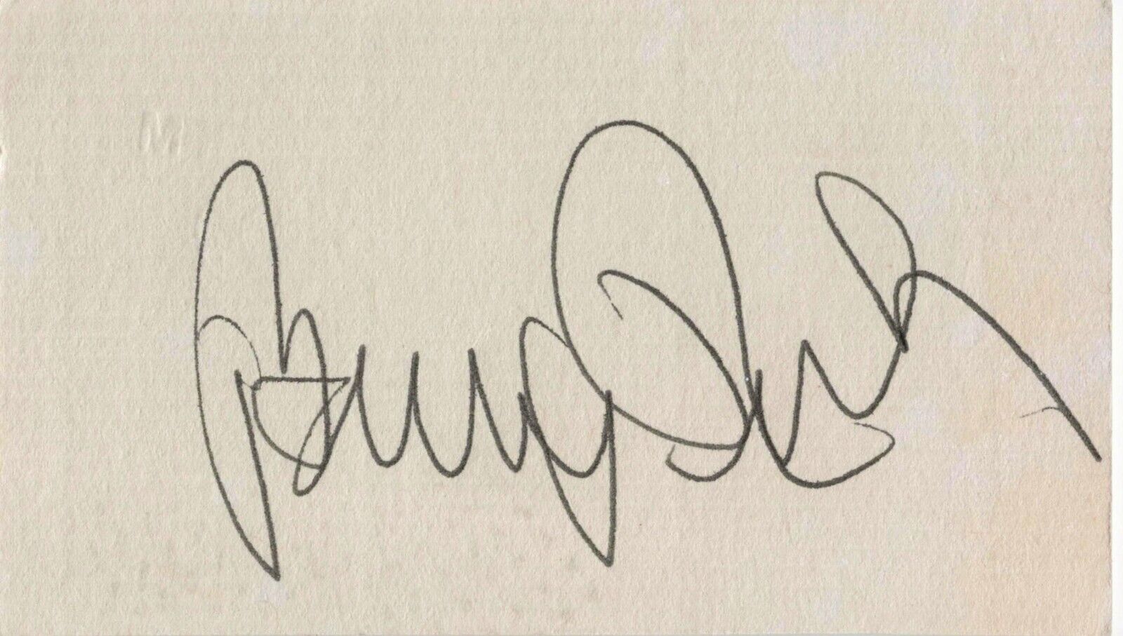 Buddy Rich Jazz Drummer Signed Autographed 2x3.5 Business Card
