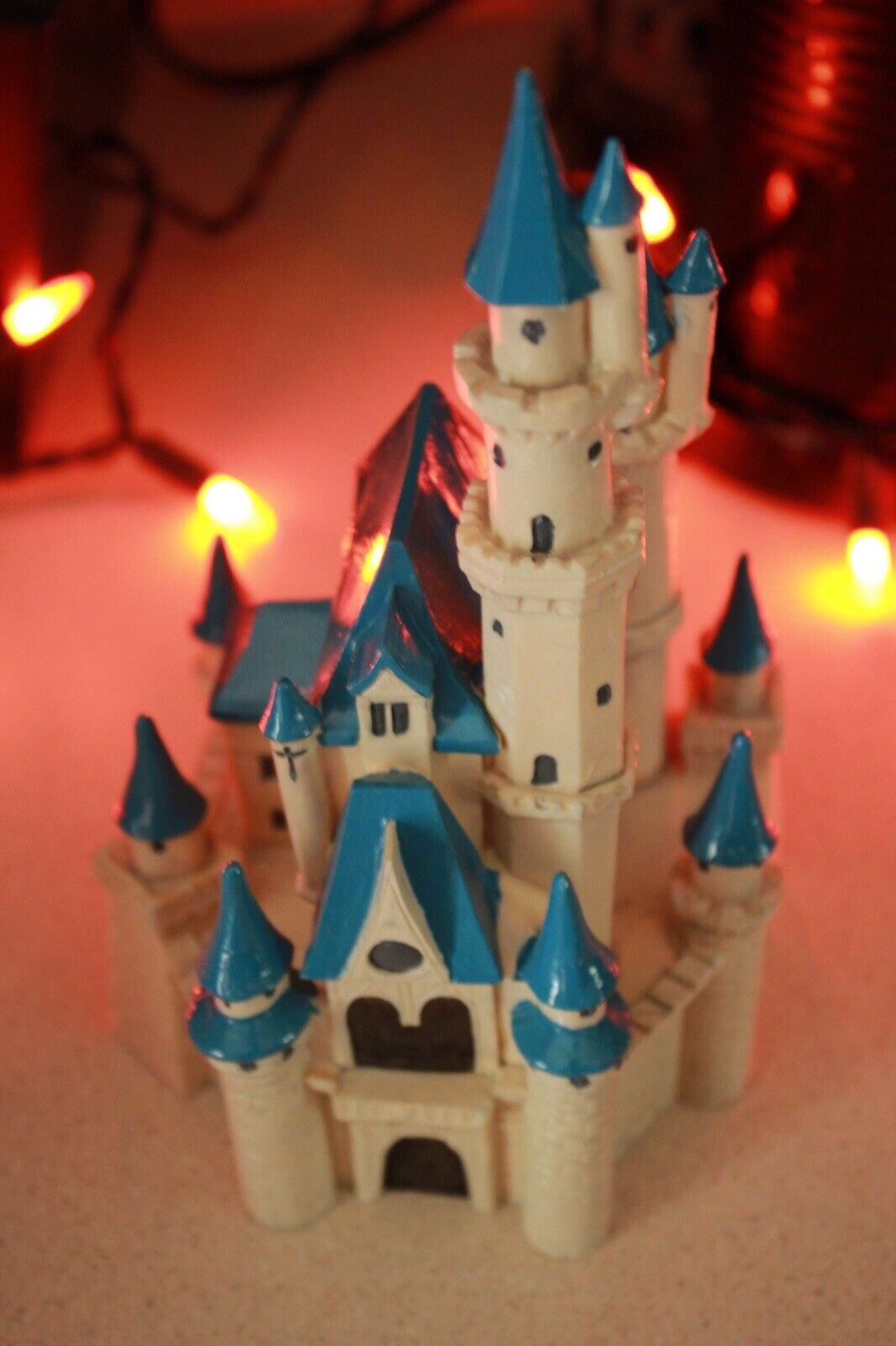 Vintage Disney Cinderella Castle From Hudson & Porcelain/Resin Handcast 