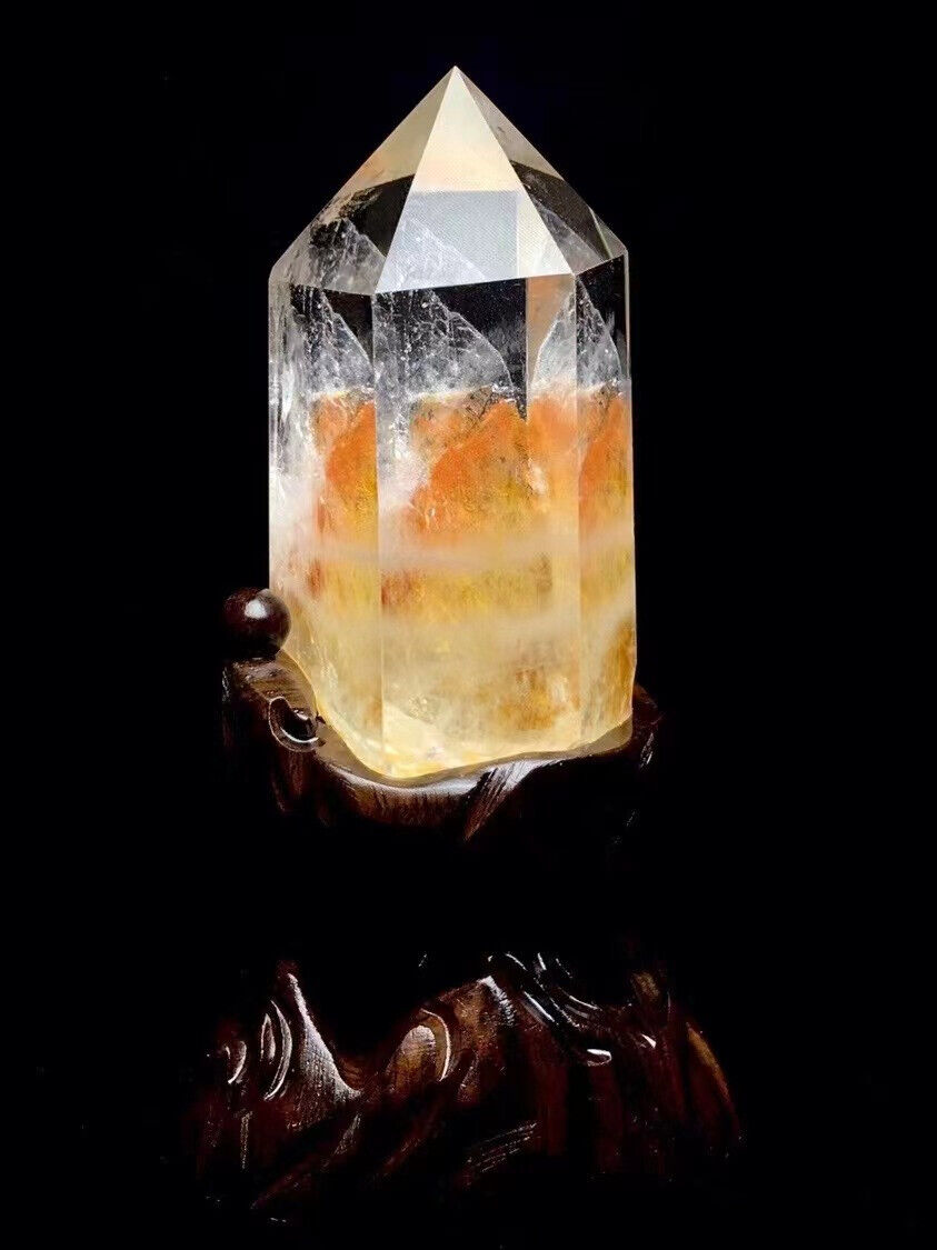 1pc natural  Landscape Stone crystal mineral specimen quartz Reiki healing+stand