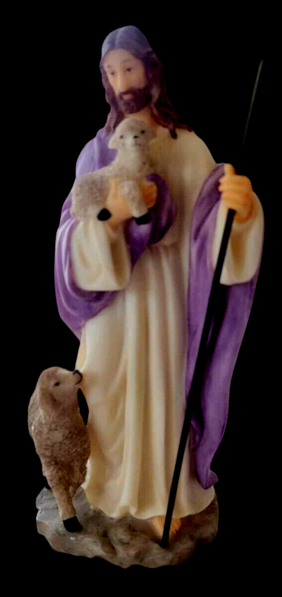 Jesus \'The Good Shepherd\'--9 inch Figuerine--Gloria Deo/Malco-Resin Composite