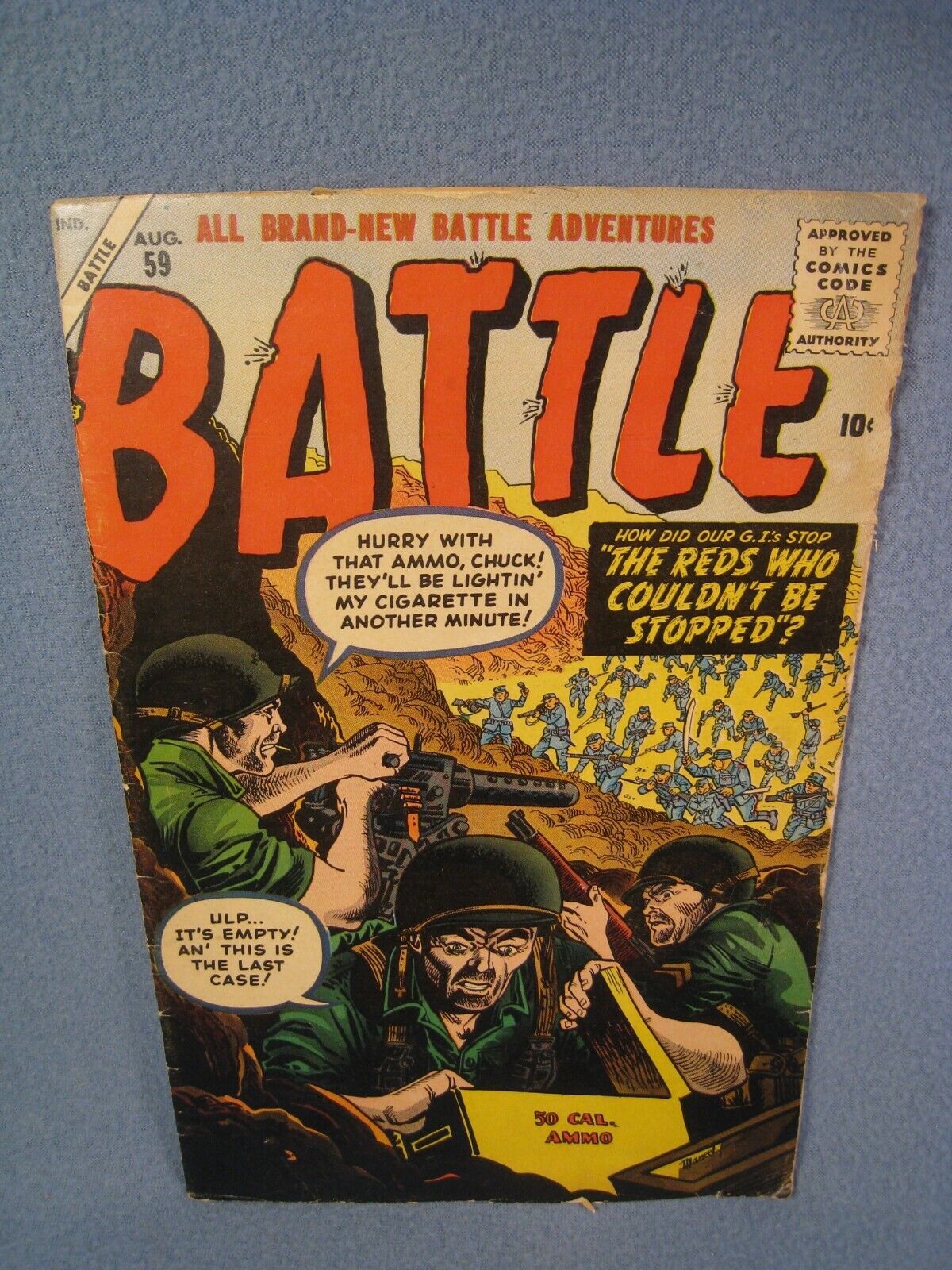 Vintage 1958 10 Cent Battle Comic book Vol 1 No. 59