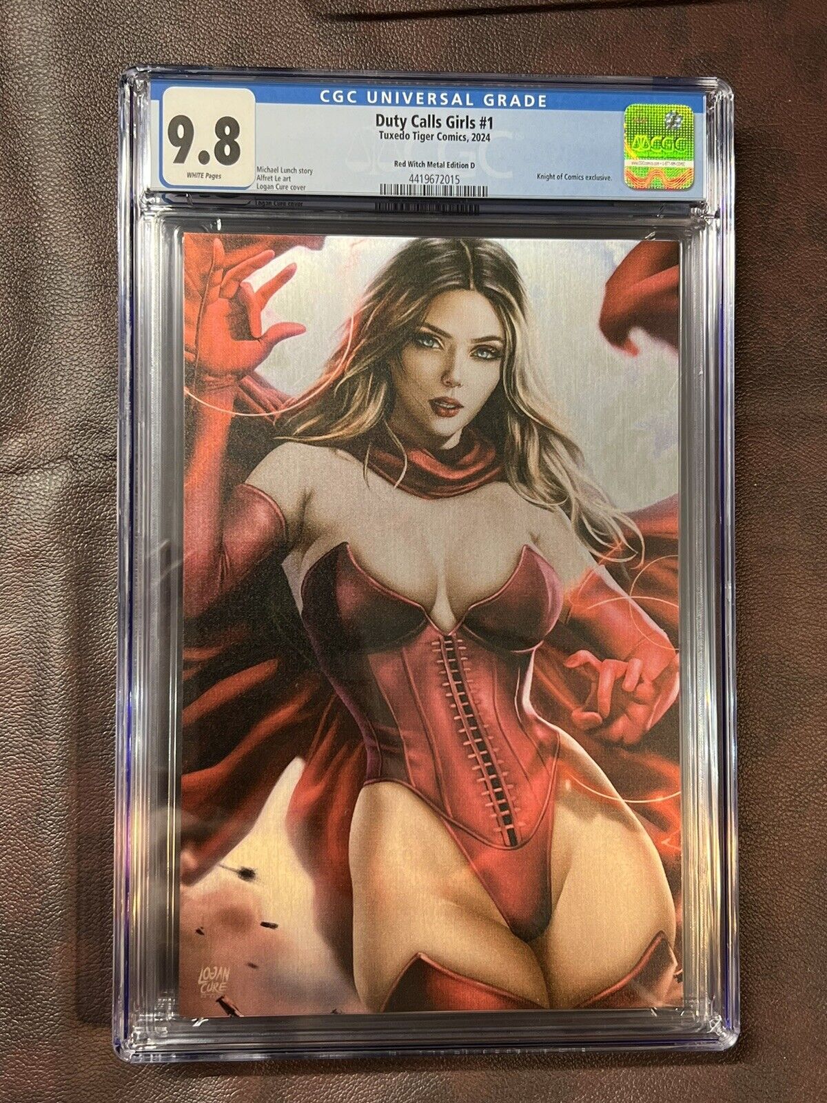 Duty Calls Girls Scarlet Witch Logan Cure Knight Metal Exclusive Variant CGC 9.8