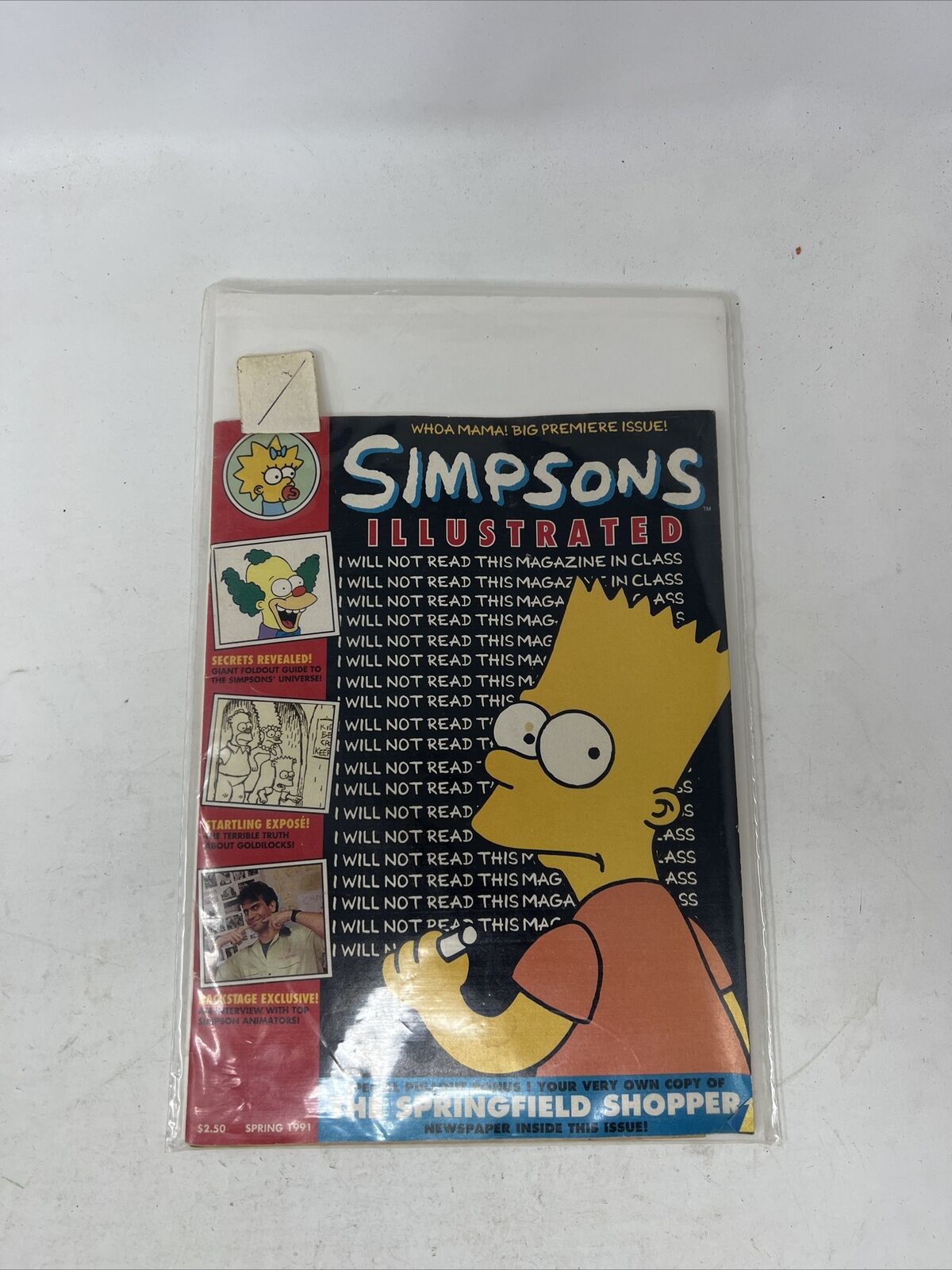 Simpsons Illustrated Volume 1 Number 1 Spring 1991 Simplified Bart