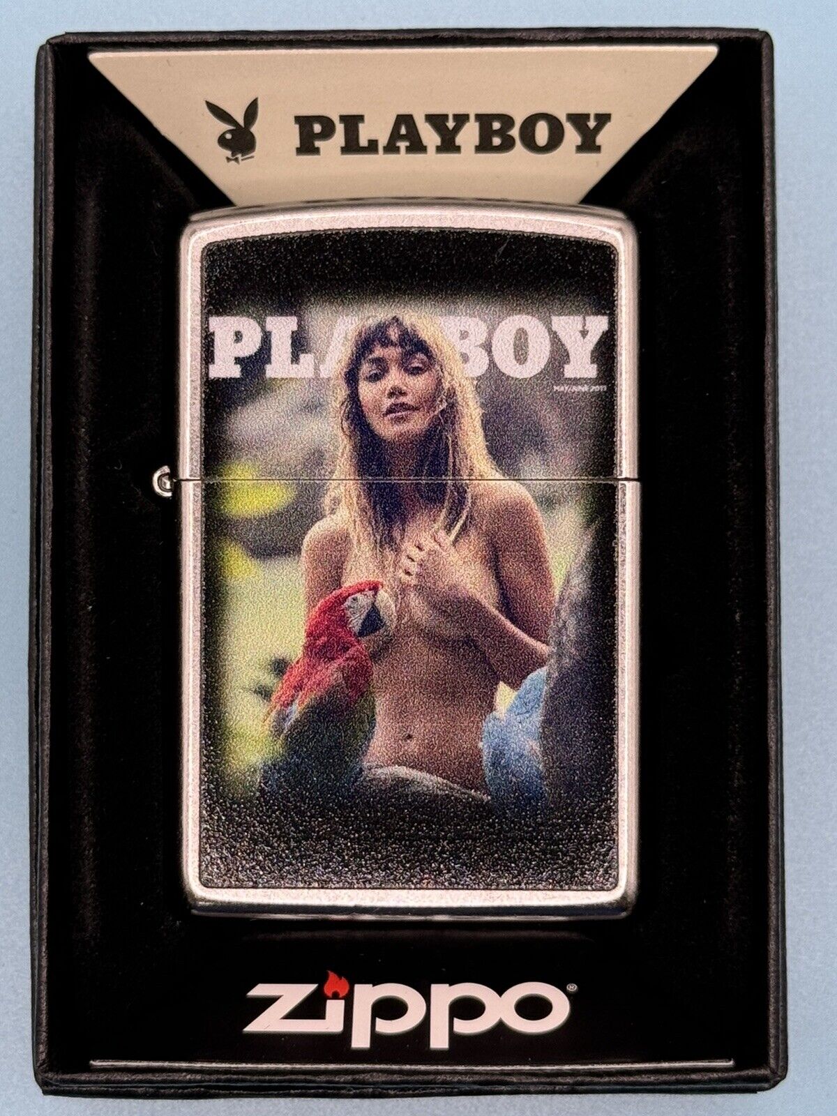 May June 2017 Playboy Magazine Cover Zippo Lighter NEW In Box Rare Pinup