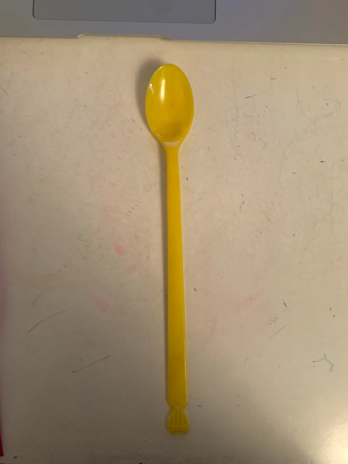 Vintage Carvel Yellow Plastic Spoon